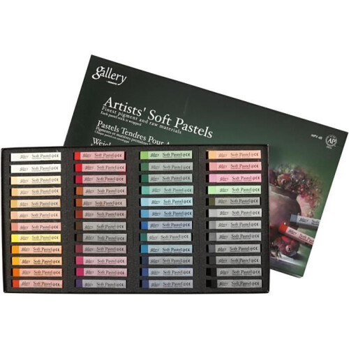 Quality soft square pastels, exceptional pigmentation - perfect for artists. ref 38166