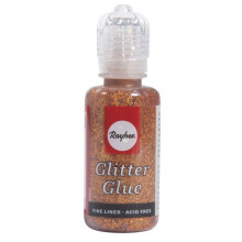 Metallisch glitzernder Pinsel, Flasche 20 ml, glänzendes Kupfer
