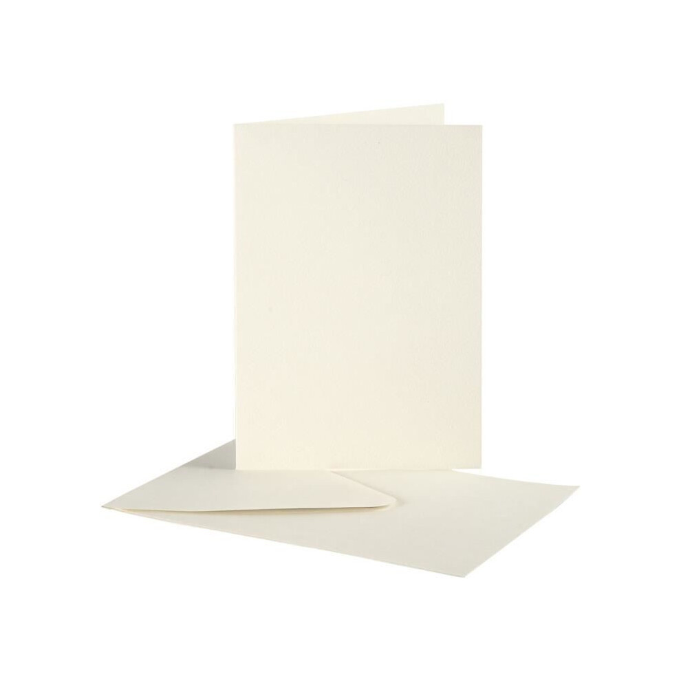 Cream Creotime Cards And Envelopes 10.5 X 15 Cm 10 Sets