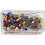 Alfinetes com cabeça colorida em plástico. ref 41120 1