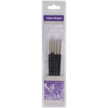 Kit de pintura - COLOUR SHAPER - Ponta cinza firme - Tamanho 0 - 5 peças - Sintético