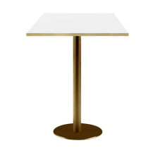 Bar table 60 x 60 cm Rome white bistro