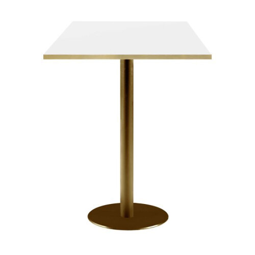 Bar table 60 x 60 cm Rome white bistro
