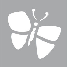 Schablone 8 x 8 cm Schmetterling