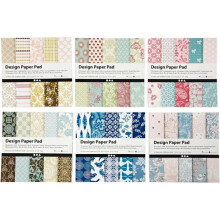 Sortiment von Scrapbooking-Papieren - 15,2 x 15,2 cm - 120 g - 6 Blöcke - 50 Blätter pro Block