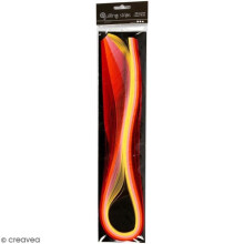 Papel quilling - Amarillo y rosa - 5 mm x 78 cm - 100 uds.