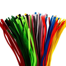 Assortimento de fios chenille 6 mm x 45 cm - Cores assortidas - 200 pcs