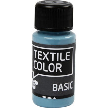 Peinture pour textile - Réf 34197 - À base d'eau - Couleur bleu - Durable et fixable au fer