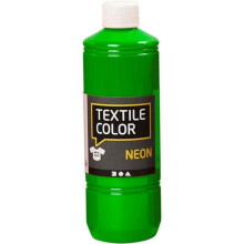 Peinture pour tissu - Textil Color - Vert fluo - 500 ml - À base d'eau - Opaque