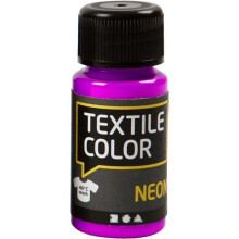 Peinture pour tissu - Textil Color - Violet fluo - 50 ml - À base d'eau - Haute qualité