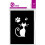 Klebe-Schablone Katzenfänger 7x10 cm 1