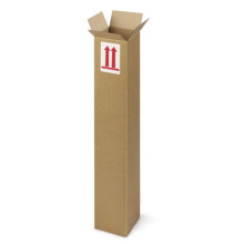 10 längliche Verpackungskartons 50 x 10 x 10 cm - Einfache Welle