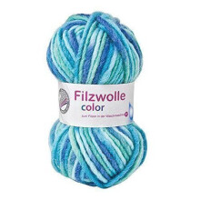 Grundl Lana da infeltrire Color, 50 g Pool 38 - 2614-38