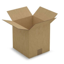 5 Verpackungskartons 23 x 21 x 24 cm - Einfache Wellpappe