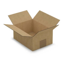 5 Verpackungskartons 20 x 15 x 9 cm - Einfache Wellpappe
