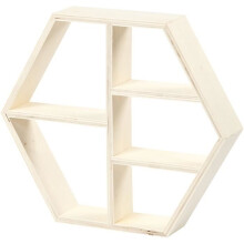 Mobile in legno - Creotime - 25 cm - Bambino - Aspetto legno - Marrone