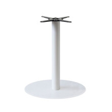 XL white Rome model base for tables up to Ø 130 cm