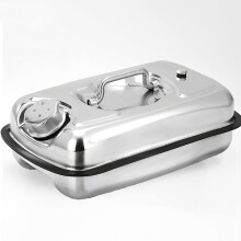 304 Stainless Steel Fuel Can with Ergonomic Handle - Portable Petrol, Diesel, Oil Canister for Car, Van, Lorry, Motorcycle Accessories