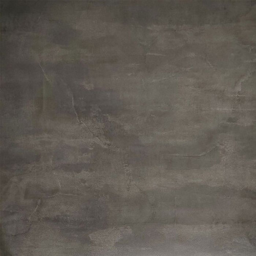 60 x 60 cm high table - Round model with metallic slate white base 1