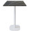 60 x 60 cm high table - Round model white samas marble base 1