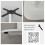 Base for high table height 110 cm Round white model 4