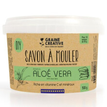 Savon à mouler - Graine créative - Aloe Vera - 500 g - DIY - Riche en vitamines C