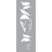 Graine Créative - Schablone 15 x 40 cm Schmetterlinge