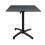 Klappbare Terrassentisch aus anthrazitfarbenem Compact HPL 70 x 70 1