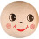 Flesh-colored cotton balls with painted faces. ref 542300 1