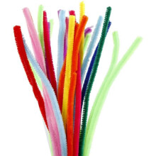 Creotime fio de chenille 200 peças 30 cm 30 cm 9 mm multicolorido