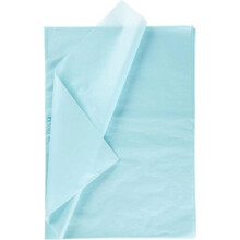 Papel de seda - 50 x 70 cm - 10 hojas - Azul Claro