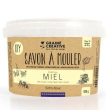 Savon à mouler - Miel - 500 g - Blanc - Jaune doré - Adulte - Mixte