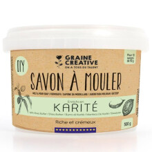 Savon à mouler - Graine créative - Beurre de Karité - 500 g - DIY - Riche et crémeux