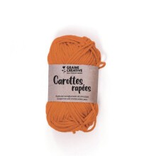 Graine Créative - Hilo de algodón Amigurumi Naranja Zanahorias ralladas