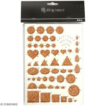 Kork-Gemäß für Quilling - 21 x 15 cm - Beige
