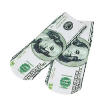 Socquettes - YOUDOIT - Bilhetes Dollar EUA - Tamanho Único - 80% Algodão - 17% Nylon