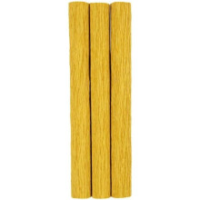 Set aus Krepppapier - Curry - 25 x 60 cm - 3 Stück - Elastisch - Widerstandsfähig - Kreativ