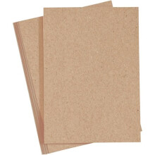 Papel cartão - A4 - 220 g/m2 - 10 folhas - Cor Natural