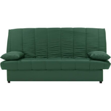 Divano letto clic clac 3 posti - Tessuto 100% cotone Verde - Stile Contemporaneo - L 190 x P92 cm - MILA