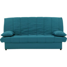 3-seater sofa bed - Duck blue - L 190 x D92 cm - MILA