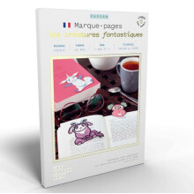 Lesezeichen - FRANZÖSISCHE KITS - Kreativset - 4 Lesezeichen - Einfach - Mischform
