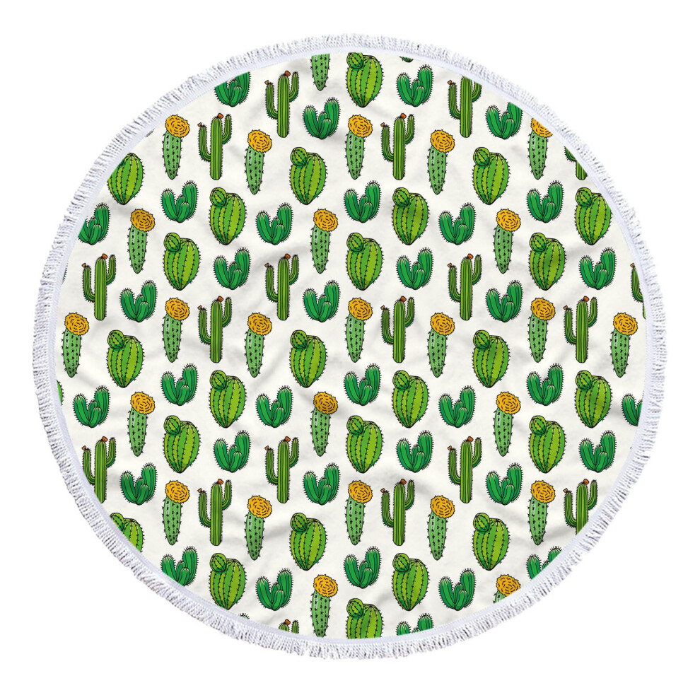 (D) Round Printed Microfiber Beach Towel Super Colorful Bath Towel Sandproof Beach Blanket Beach Mat Multi-Purpose Towel For Travel Swimming Pool-image-OPC-PK99SWN-NEW