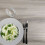 60 x 60 cm high table - Round model white oak legs 3
