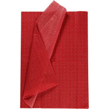 Papel de seda - 50 x 70 cm - Rojo con lunares - 6 pcs