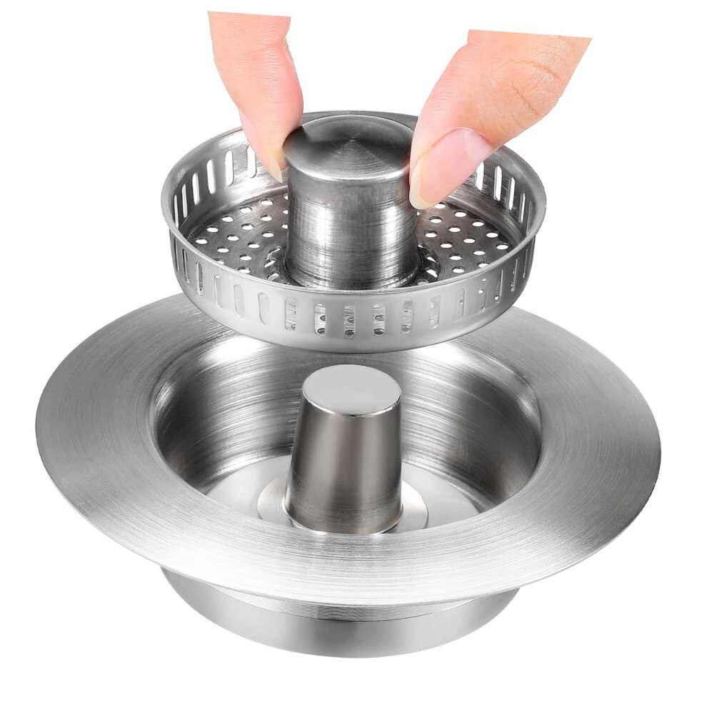 Kitchen Sink Strainer Drainer Plug - Bounce Core Drain Strainer, Durable Water Filter For 3.5 Inch Kitchen Sinks 6038364013859