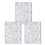 3 Schablonen für Polymerpaste Spitzen 11,4 x 15,3 cm 1