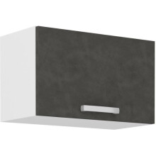 Haubenschrank mit Schwingtür - Mattgrau - L 60 x 31,6 x H 36 cm - LASSEN