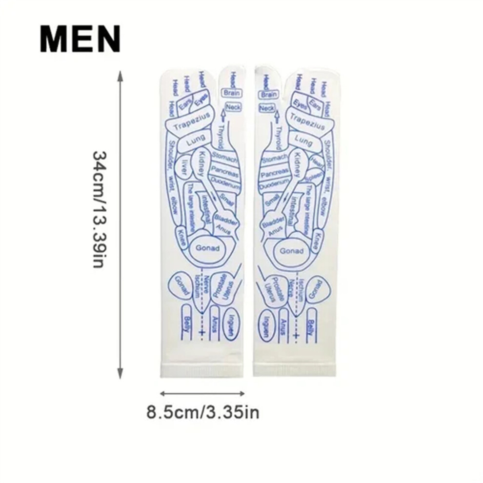 (A) Reflexology Chart Socks Reflexology Socks With Massage Tool  Acupressure Reflexology Foot Massage Socks Foot Reflexology Socks