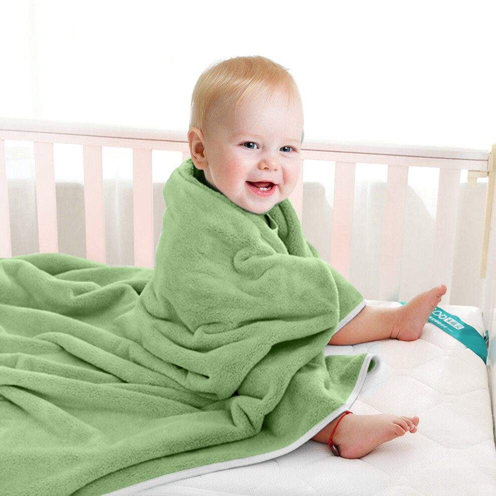 (Green) Towel Super Soft Little Babi Bath Towel Infant Towel Newborn Towel Blanket Suitable For Little Babi's Delicate