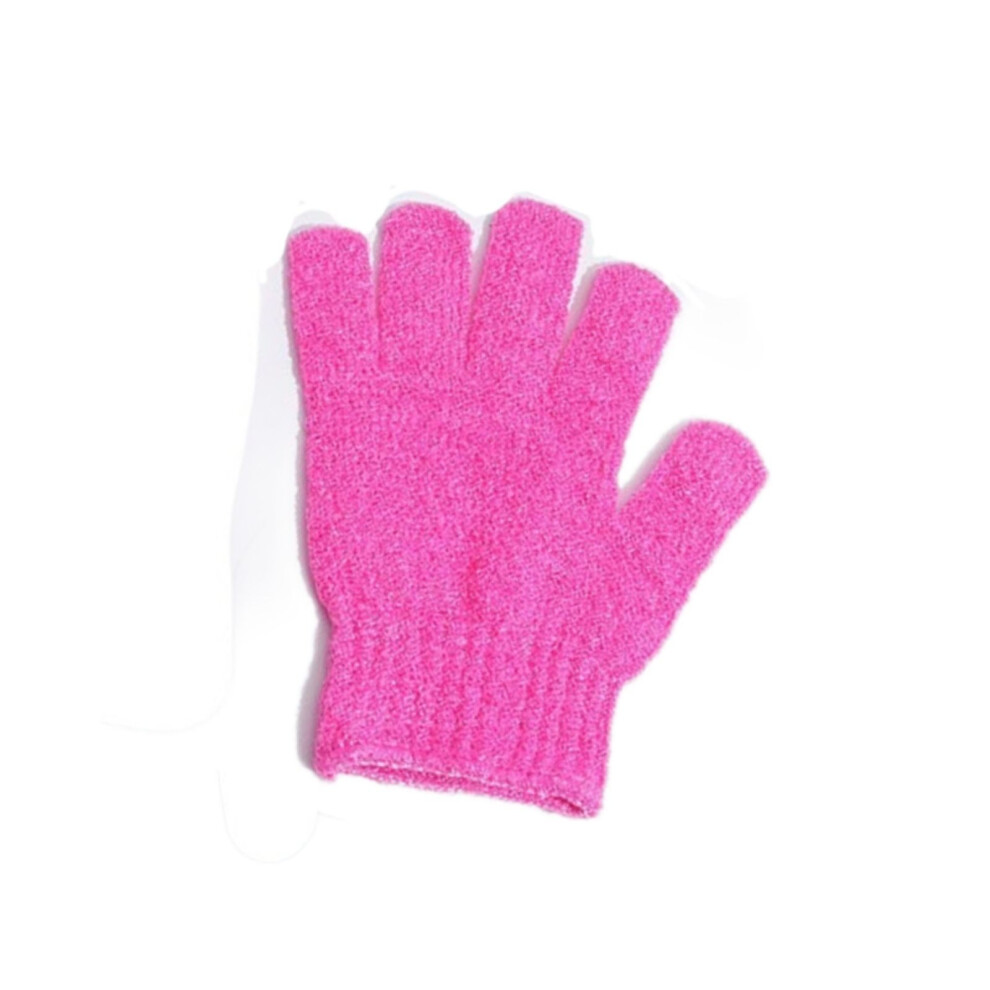 (HT) 6Pcs Shower Gloves Exfoliating Wash Spa Bath Gloves Foam Bath Resistance Body Massage Cleaning Loofah